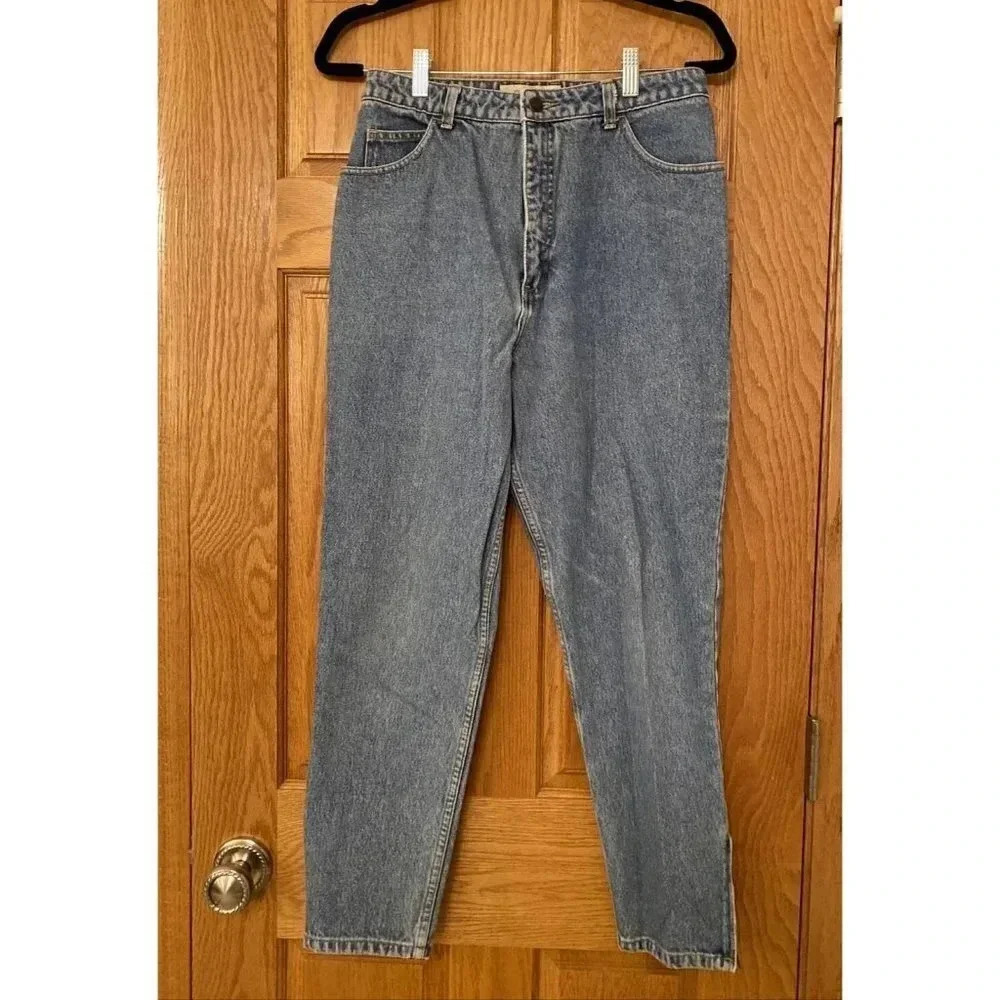 Vintage The Gap Work Force Womens Jeans Size 11/12 Tapered Leg Ankle Zip